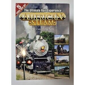 American Steam Box Set (5 Videos) (VHS/EP, 1998) Ultimate Rail Train New Sealed